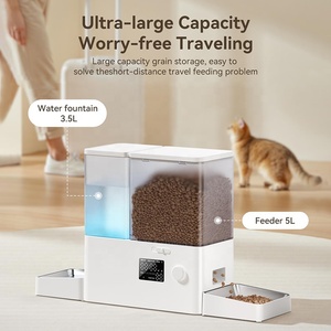 Automatic Smart Pet Feeder 2 in 1 WiFi App Control <strong>Timed</strong> <strong>Cat</strong> Dog <strong>Food</strong> Water <strong>Dispenser</strong> 5L+3.5L Large Capacity Factory Wholesale - Product Image 3