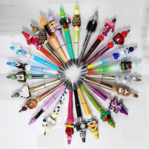 Nuevo diseño Charms personalizado colorido plástico transferencia diseñador cuentas impresas Beadable bolígrafos para bolígrafos - Product Image 6