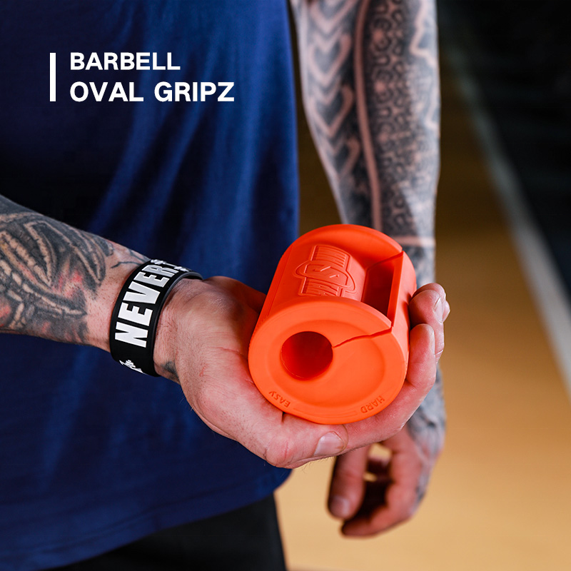 INNSTAR Oval Gripz Adjustable Difficulty Gym equipment Fitness silicone barbell fat grips