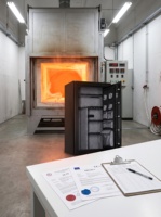 JB Caja Fuerte Feuerfester Waffenschrank mit Massiver Stahltür Elektronisches Digitalschloss 2-Stunden Feuerwiderstand Diebstahlschutz