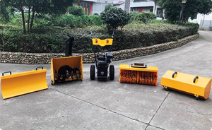 كنس ثلجي للطرق من المصنع التجاري يمشي خلف ماكينات صغيرة للثلج ، محراث يدوي - Product Image 4