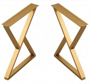 Pieds de bureau en fer en forme de Z, modernes et élégants, pour la maison, le bureau, la cuisine, la salle à manger, l'extérieur et les meubles de salle de bain - Product Image 6