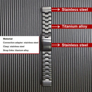 Pour <span class=keywords><strong>Garmin</strong></span> <span class=keywords><strong>Fenix</strong></span> 7 <span class=keywords><strong>7X</strong></span> 6X Pro 5 5X Plus Bracelet 22mm 26mm Y perle libération rapide Bracelet de montre en acier inoxydable en alliage de titane - Product Image 4