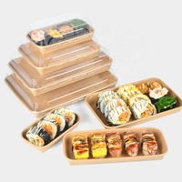 Emballage de restaurant jetable, biodégradable, recyclable, écologique, boîte à pâtes carrée octogonale en papier kraft, boîte à emporter pour la restauration rapide