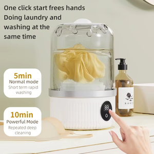 Safe Portable Washing Machine Usb Rechargeable Portable Washing <b>Mini</b> for Home Travel Smart Home Laundry Bucket Cordless - Product Image 5