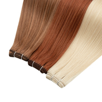 Extensions de cheveux naturels vierges de qualité supérieure, 100 % cheveux humains, double trame, tissées à la machine