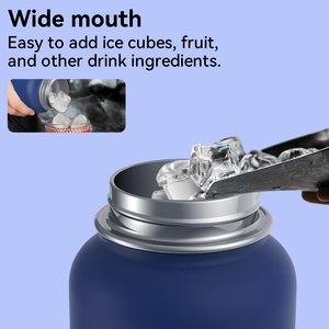 32oz Double-Wall Vacuum Insulated Stainless Steel Sports <b>Water</b> Bottle Top Handle BPA Free Leakproof 12-24hr <b>Thermal</b> Insulation - Product Image 5