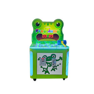 Machine de jeux de grenouille à 2 joueurs à jetons Whac-A-Mole Arcade Sports d'intérieur Naughty Beat Beans Games à vendre