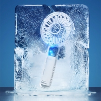 Ventilateur de poche personnalisé rechargeable, ventilateur portable électrique avec compresse de glace