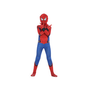Costume de dessin animé <span class=keywords><strong>Spiderman</strong></span> XJ pour enfants, taille personnalisée, unisexe, déguisement fantaisie, combinaison de fête d'Halloween, polyester - Product Image 5