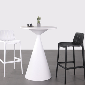 <span class=keywords><strong>Table</strong></span> <span class=keywords><strong>de</strong></span> bar minimaliste d'extérieur, <span class=keywords><strong>balcon</strong></span> <span class=keywords><strong>de</strong></span> maison, imperméable et résistante au soleil, <span class=keywords><strong>petite</strong></span> <span class=keywords><strong>table</strong></span> ronde, <span class=keywords><strong>table</strong></span> haute <span class=keywords><strong>de</strong></span> 112 cm pour bar et café - Product Image 4