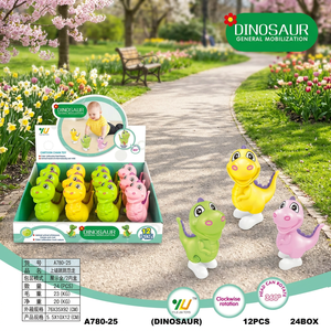 Ensemble de jouets à remonter dinosaures, mini-animaux marcheurs, 12 pièces, jouets éducatifs en plastique pour enfants de 2 à 4 ans, unisexe - Product Image 2