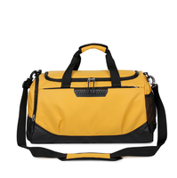 Sac de voyage en polyester imperméable de grande capacité avec logo personnalisé, pour la salle de sport, les sports, la remise en forme, avec compartiment pour chaussures