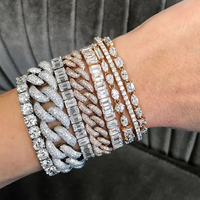 Bracelet Tennis en Diamant de Laboratoire Certifié GIA IGI, Personnalisé, Chaîne 10K 14K 18K HPHT CVD, pour Femme