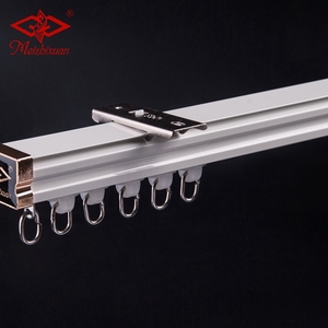 Curtain Rod Set Ceiling Mounted Curtain Track System Aluminum Profile Sliding Curtain Track Rail - Product Image 3