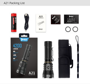 <span class=keywords><strong>Linterna</strong></span> LED táctica recargable <span class=keywords><strong>WUBEN</strong></span> 4200 lúmenes IP68 antorcha de aleación de aluminio impermeable para Camping <span class=keywords><strong>Linterna</strong></span> Taschenlampe - Product Image 3