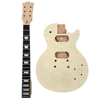 Electric Guitar Body DIY Customized Semi-finished Accessories with Strings for Musical Instruments