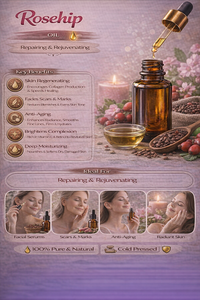 Aceite de Rosa Mosqueta, Aceite Portador Natural, Aceite Hidratante Ligero para el Cuidado de la Piel, Cabello y Rostro, Belleza, Masajes, Suministro al por Mayor - Product Image 3