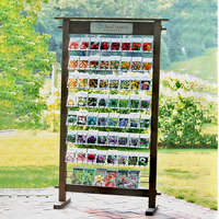 Présentoir personnalisé pour semences de légumes Présentoir au sol en métal Présentoir pour semences pour magasin de détail et supermarché