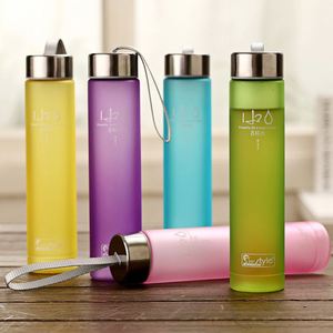 Hot Sales Bpa Free <b>Plastic</b> Frosted H2O Water <b>Bottle</b> a <b>Small</b> Water <b>Bottle</b> That Fits in a Backpack and Is Easy to Carry Outside - Product Image 3
