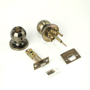Heavy-Duty satin Nickel thép không gỉ lockset hình trụ nội thất cửa Knob hiện đại chống trộm an toàn nhà nhập cho khách sạn - Product Image 3