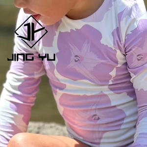 Низкий минимальный заказ купальник UPF50 + защитное бикини для девочек на заказ нейлон детский цельный купальник - Product Image 6