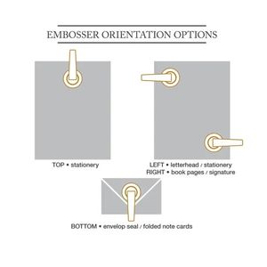 Sceau sec de poche en métal Main <span class=keywords><strong>Notaire</strong></span> Papier Handheld Gaufrage Seal Stamp Embosser Timbres - Product Image 5