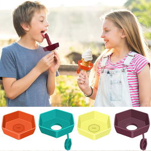 Support pour cornets de glace et bâtonnets de sucettes en silicone de qualité alimentaire, réutilisable, durable, résistant au lave-vaisselle, sans transfert de gel, pour enfants - Product Image 2