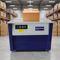 Machine à cerclage électrique PP pour table haute, équipement de cerclage rapide pour cartons, idéal pour les tâches d'emballage continu à grand volume en entrepôt