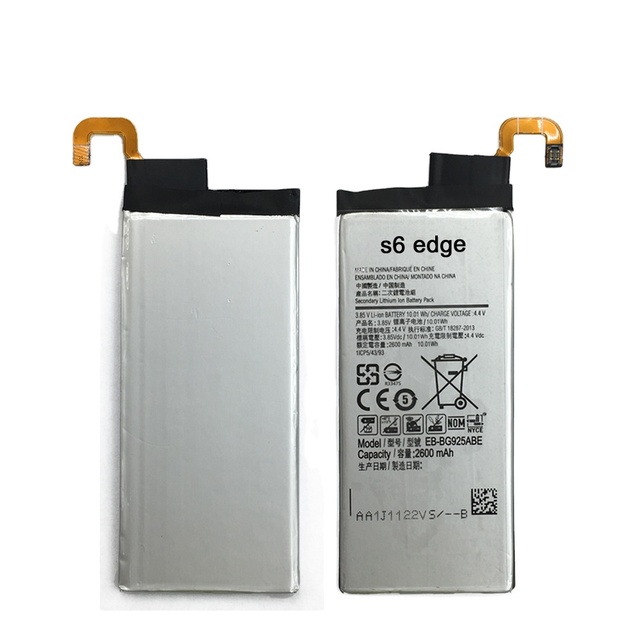 3.8V Li-ion 2600mAh Mobile Phone Battery for S6 Edge EB-BG925ABE in Stock