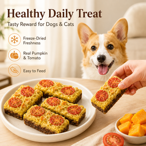 Friandises pour chiens innovantes et saines : Tarte lyophilisée <span class=keywords><strong>gourmet</strong></span> à la citrouille et aux tomates, riches en fibres, pour l'entraînement - Product Image 2