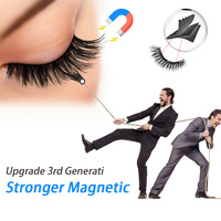 Kit de Delineador de Ojos Magnético Portátil, Pestañas Postizas de Aspecto Natural, Fáciles de Usar con Aplicador