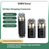 Connecteur d'éclairage LED détachable de type D2 sans soudure ni dénudage, borne de connexion rapide à double fil, Chine