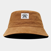 Sombrero de Pana Retro para Otoño e Invierno, Sombrero de Cubo Cálido y Grueso para el Sol