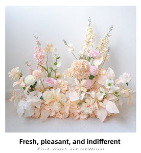 Conjunto de Bolas de Flores Artificiales de Seda Hechas a Mano, Decoración de Piso <span class=keywords><strong>para</strong></span> Bodas, <span class=keywords><strong>Navidad</strong></span>, Cumpleaños, <span class=keywords><strong>Banquetes</strong></span> y Eventos de Hotel - Product Image 3