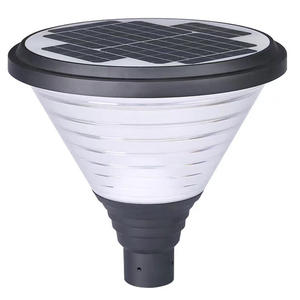 20 Вт Солнечная приведенная в действие светодиодная садовая солнечный столб верхней осветительной с полюс опционально - Product Image 2