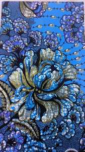 2026 Grand Print 100% Coton Hollandais Super Gold Organza Wax Respirant Poids Moyen Super Lourd Batik Hijab/Tissu Jersey <span class=keywords><strong>Cire</strong></span> Véritable Douce - Product Image 2