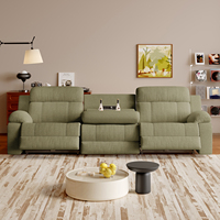 Canapé inclinable électrique en tissu avec table escamotable et ports USB, mobilier de salon, fonction zéro mur - Vente chaude usine