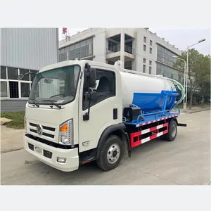 DONGFENG 4*2 LHD/RHD Bomba De Vácuo Caminhão De Sucção Do Tanque Séptico De Esgoto Caminhão De Sucção