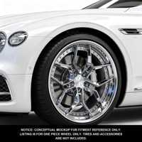Nuevas llantas de aleación de aluminio forjado 6061 T6 Geruida Gloss Black Polished Lip Multi Spoke, prensadas a 12000T, con certificación TUV/JWL/VIA S4-00004, de 18 a 24 pulgadas.