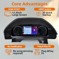 Tablero de Instrumentos Linux de 12.3 Pulgadas para Mercedes-Benz Clase E W212 2010-2016 |   CarPlay Inalámbrico con Resolución NTG 4.0/4.5/5.0, Conexión Automática Plug and Play