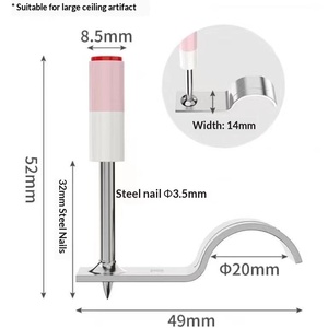 Authentic Nail Gun Gun Nail Ceiling Integrated Nail Ceiling Tool Fastener Silencer Pipe Clamp Fire Nail Generation - Product Image 6