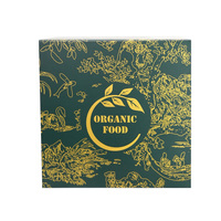 Boîte rigide pliable magnétique personnalisée avec impression dorée, boîte d'emballage de luxe avec motif estampé à l'or