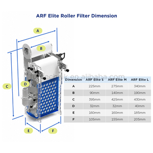 <span class=keywords><strong>Bubble</strong></span> Magus Elite ARF-S/M/L Filtro Automatico a Rullo per Acquario, Sistema di Filtrazione Auto per Vasche dei Pesci - Product Image 5