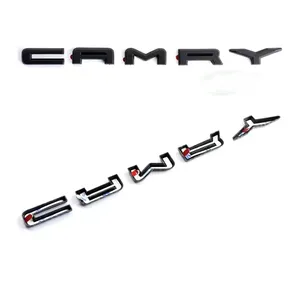 Set di 3 Emblemi per <span class=keywords><strong>Toyota</strong></span> Camry, Adesivi 3D Modificati per Bagagliaio, Accessori Decorativi per Esterni Auto SE LE XSE - Product Image 4