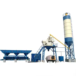 Produsen pabrik HZS35 tanaman pencampur beton kecil tepat waktu dan layanan efisien 35 meter kubik/jam peralatan pencampur tanaman