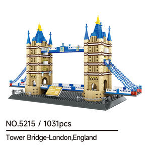 Wange 5215, Torre del Bridge de Londres, Inglaterra, Atracción Arquitectónica Mundial, Bloques de Construcción, Modelo de Ladrillos, Juego de Juguetes de Plástico para Niños - Product Image 6
