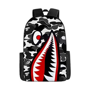 <span class=keywords><strong>Sac</strong></span> à dos FZSCB16-4 à motif de requin, imprimé requin <span class=keywords><strong>personnalisé</strong></span>, léger, en nylon et polyester, imperméable, <span class=keywords><strong>sac</strong></span> d'école - Product Image 2