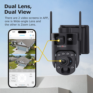 Caméra de sécurité solaire HD 20X Zoom double objectif 6MP Caméra de sécurité solaire sans fil IP CCTV Caméra solaire extérieure Ptz Caméra réseau solaire IP 4G - Product Image 3