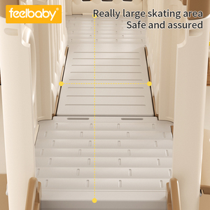 Đồ chơi sân chơi trong nhà Feelbaby 2024 mới cho trẻ em, cầu trượt và xích đu đẹp mắt, chất liệu nhựa PE bền chắc, dùng được cho sân vườn - Product Image 3